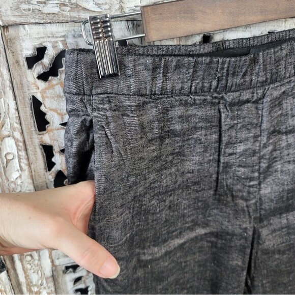 Theory Heather Grey Straightleg Ankle Pants with Pockets Womens Size 6 - Picture 5 of 14